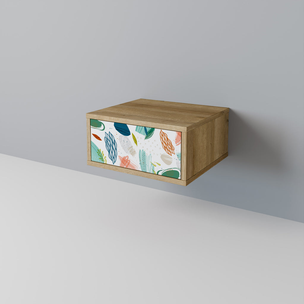 BOTANICAL HURRICANE Nachttisch in Eichenoptik