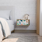 BOTANICAL HURRICANE Nachttisch in Eiche-Optik