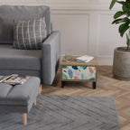 BOTANICAL HURRICANE Nachttisch in Eiche-Optik