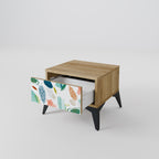 BOTANICAL HURRICANE Nachttisch in Eiche-Optik