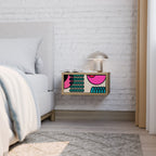 GEOMETRIC RHAPSODY Nachttisch in Eiche-Optik