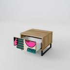 GEOMETRIC RHAPSODY Nachttisch in Eiche-Optik