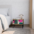 GEOMETRIC RHAPSODY Nachttisch in Eiche-Optik