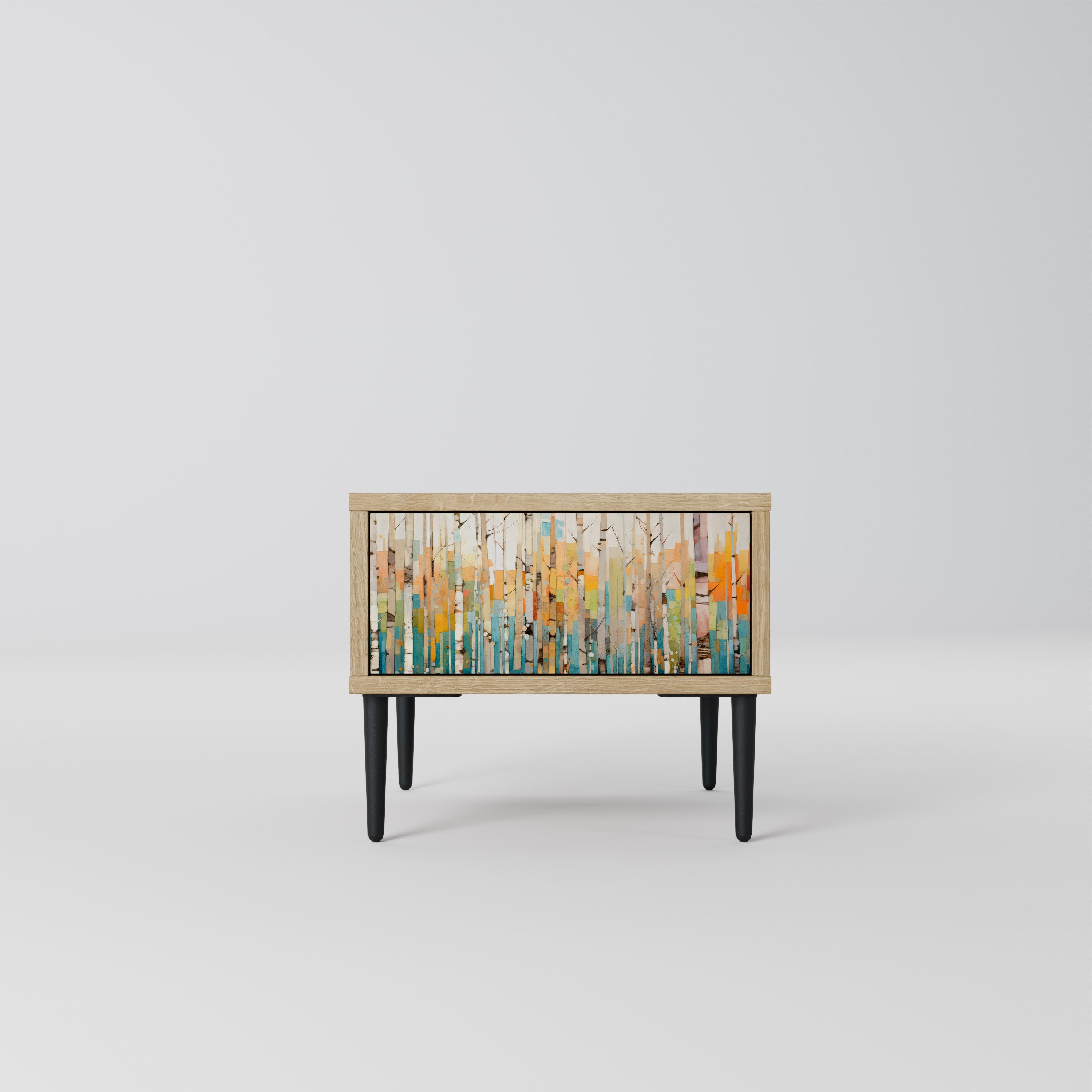 BIRCH KALEIDOSCOPE Nachttisch in Eichenoptik