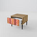 INDIAN FOLK Nachttisch in Eiche-Optik