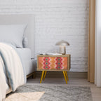 INDIAN FOLK Nachttisch in Eiche-Optik