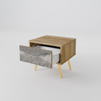 GRAIN LINES Nachttisch in Eiche-Optik
