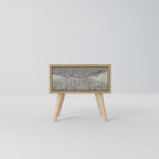 GRAIN LINES Nachttisch in Eiche-Optik