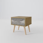 GRAIN LINES Nachttisch in Eiche-Optik