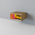 VIVID ART Nachttisch in Eiche-Optik