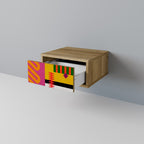 VIVID ART Nachttisch in Eiche-Optik