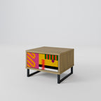 VIVID ART Nachttisch in Eiche-Optik