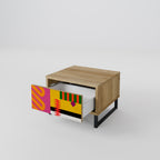 VIVID ART Nachttisch in Eiche-Optik