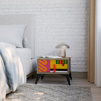 VIVID ART Nachttisch in Eiche-Optik