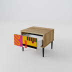 VIVID ART Nachttisch in Eiche-Optik