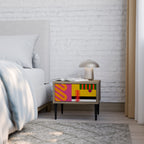 VIVID ART Nachttisch in Eiche-Optik