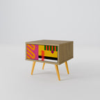 VIVID ART Nachttisch in Eiche-Optik