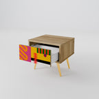 VIVID ART Nachttisch in Eiche-Optik