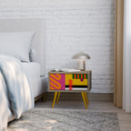 VIVID ART Nachttisch in Eiche-Optik