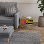 VIVID ART Nachttisch in Eiche-Optik