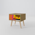 VIVID ART Nachttisch in Eiche-Optik