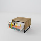 INTERSTELLAR VIBES Nachttisch in Eiche-Optik