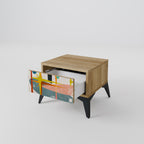 INTERSTELLAR VIBES Nachttisch in Eiche-Optik