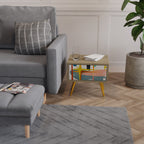 INTERSTELLAR VIBES Nachttisch in Eiche-Optik