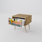 INTERSTELLAR VIBES Nachttisch in Eiche-Optik