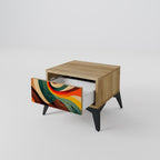 COLORFUL STRANDS Nachttisch in Eiche-Optik