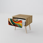 COLORFUL STRANDS Nachttisch in Eiche-Optik
