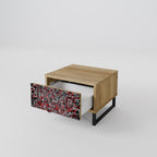 BROKEN LINES Nachttisch in Eiche-Optik