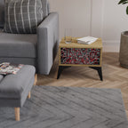 BROKEN LINES Nachttisch in Eiche-Optik