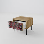 BROKEN LINES Nachttisch in Eiche-Optik