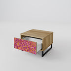 LOVELY MEMORIES Nightstand in Oak Effect