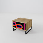 BLINDED BY THE LIGHTS Nightstand in Oak Effect