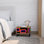 BLINDED BY THE LIGHTS Nightstand in Oak Effect