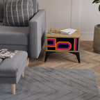 BLINDED BY THE LIGHTS Nightstand in Oak Effect