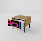 BLINDED BY THE LIGHTS Nightstand in Oak Effect