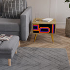 BLINDED BY THE LIGHTS Nightstand in Oak Effect