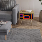 BLINDED BY THE LIGHTS Nightstand in Oak Effect