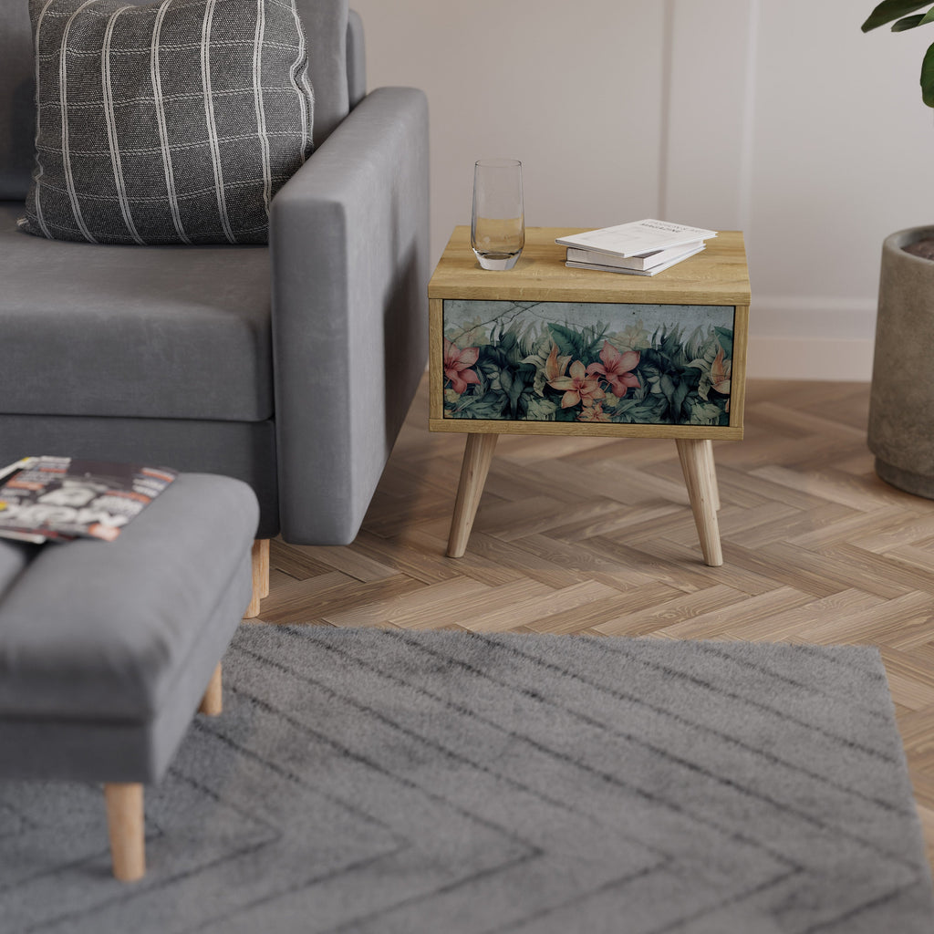 HEAVENLY BLOOM Nachttisch in Eichenoptik