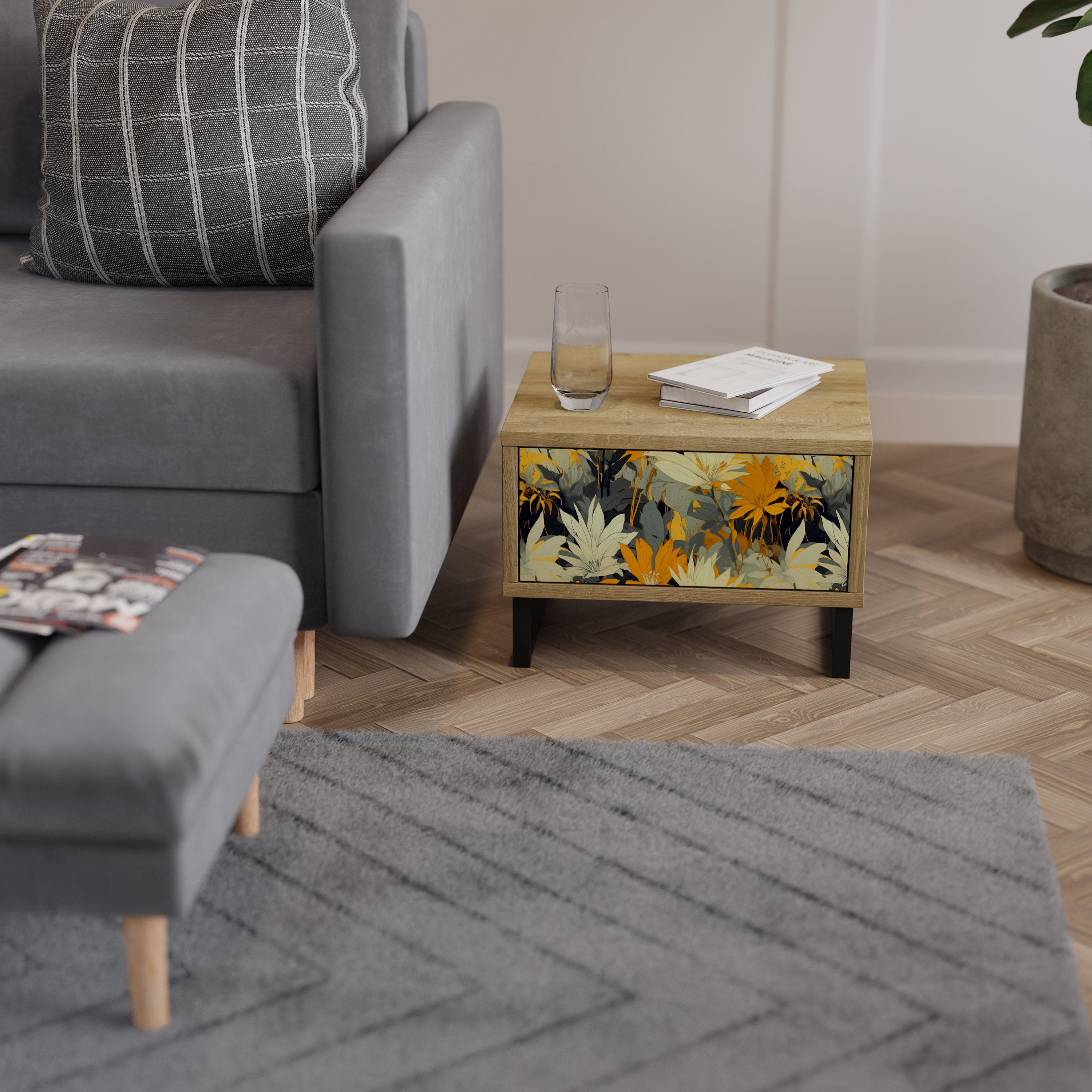 SUNKISSED LILY Nachttisch in Eichenoptik