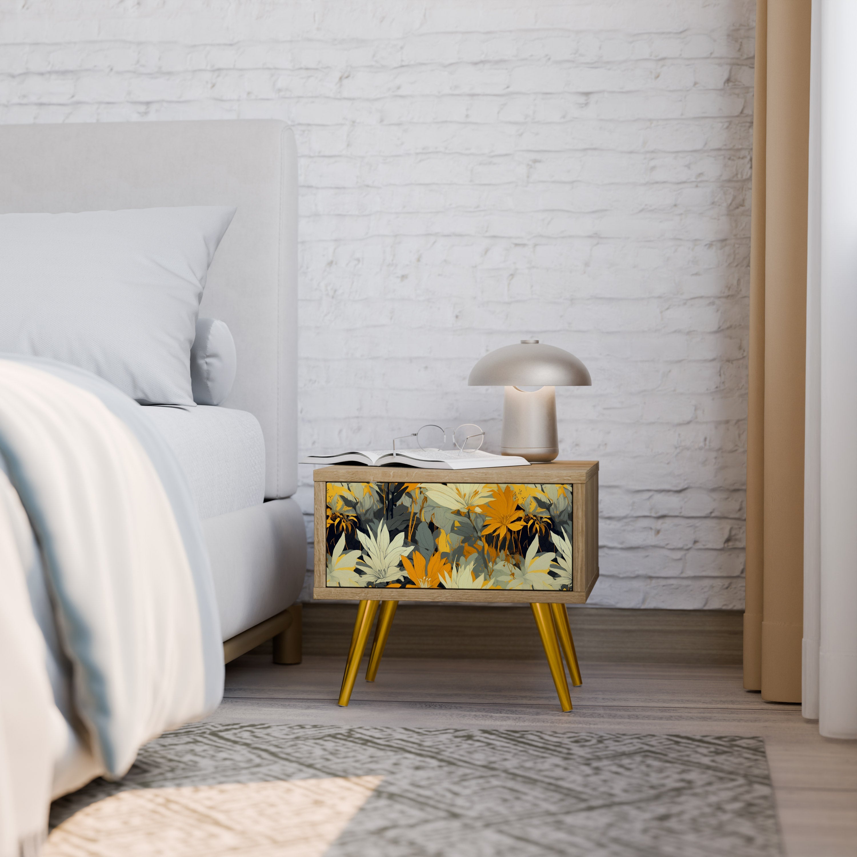 SUNKISSED LILY Nachttisch in Eichenoptik