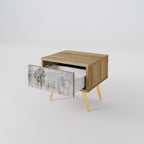 FADE IN THE TREES Nachttisch in Eiche-Optik