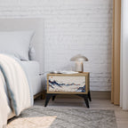 JAPANESE LANDSCAPE Nightstand in Oak Effect