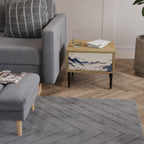 JAPANESE LANDSCAPE Nightstand in Oak Effect