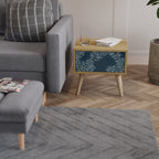 BLUE LEAVES Nachttisch in Eiche-Optik