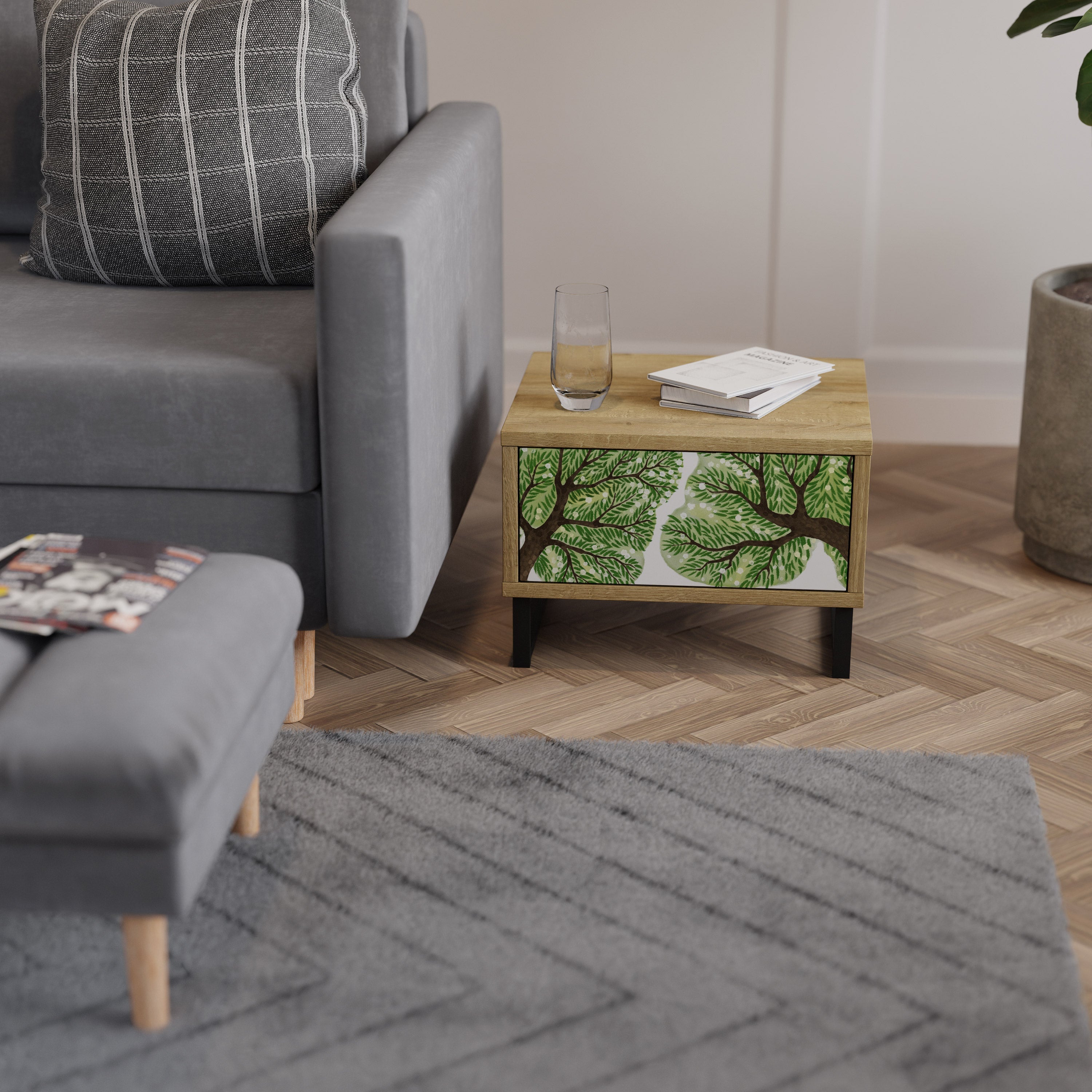 WILDERNESS DASH Nachttisch in Eichenoptik