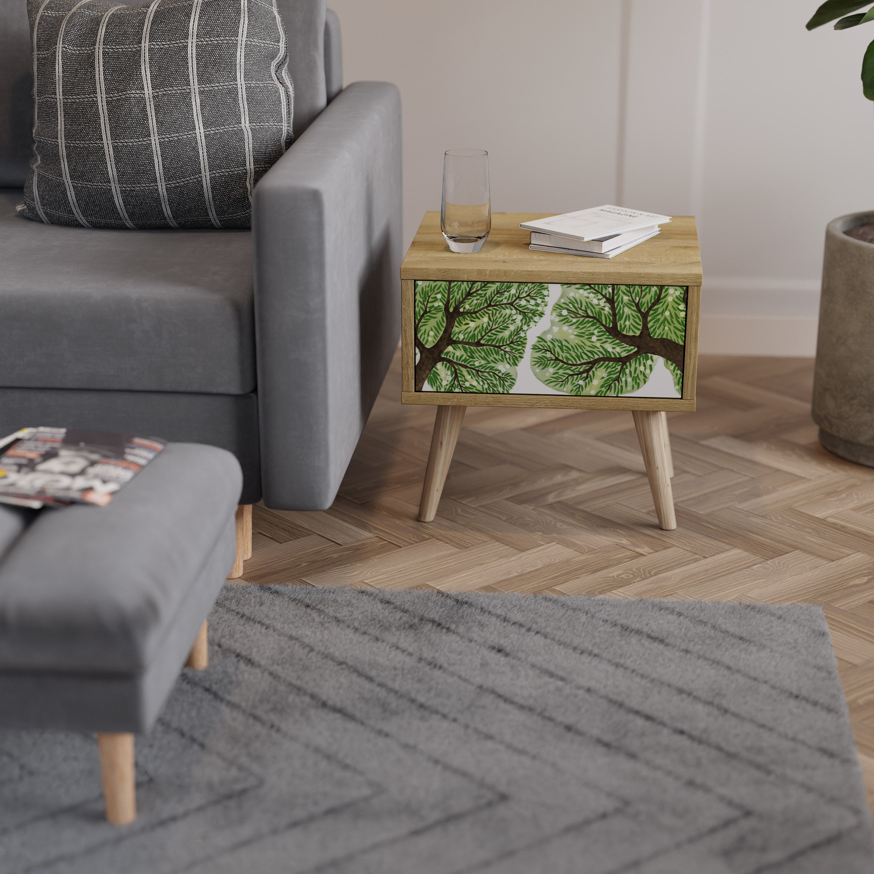 WILDERNESS DASH Nachttisch in Eichenoptik